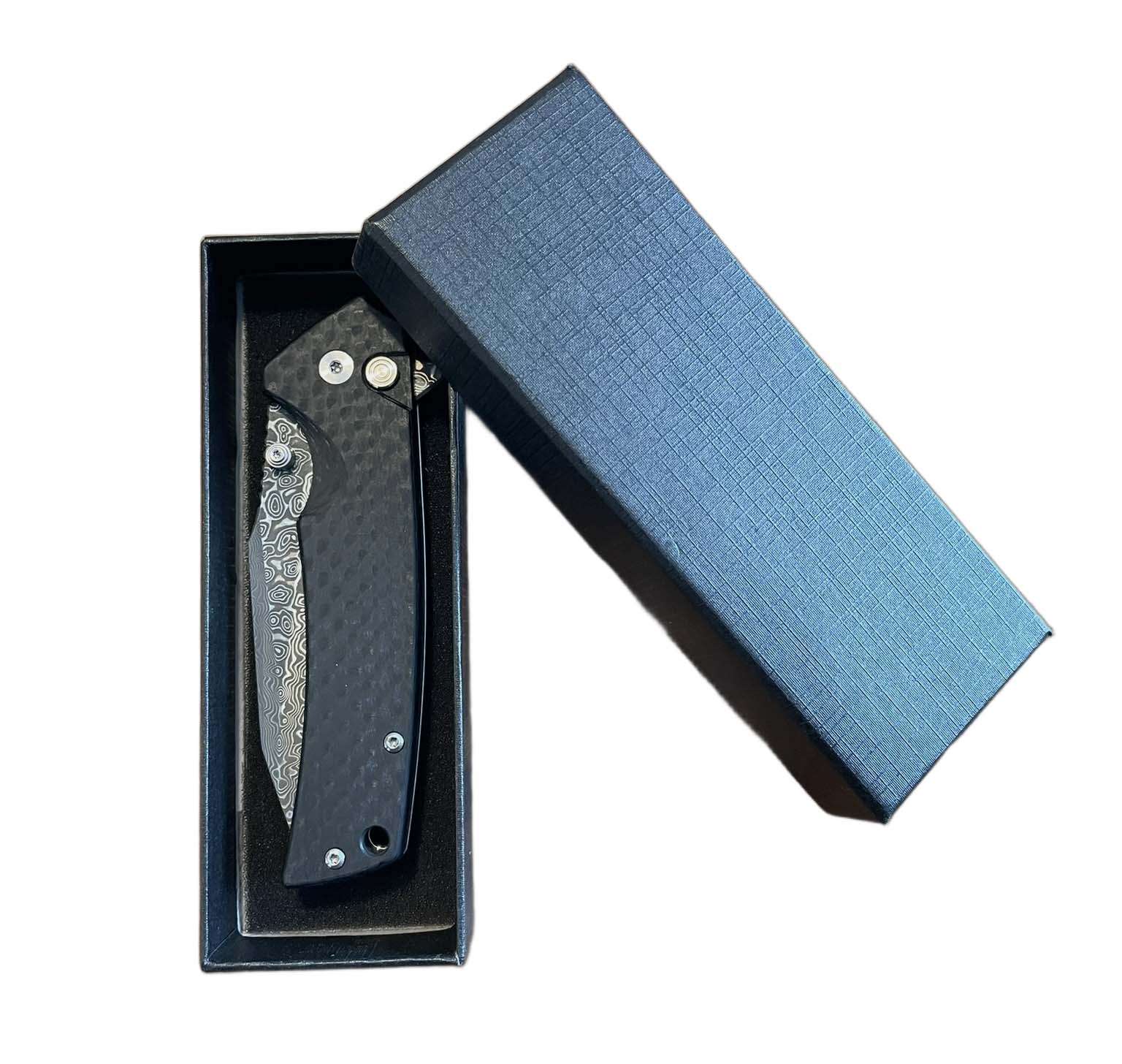 Damaškový zavírací nůž CARBON FIBER 06